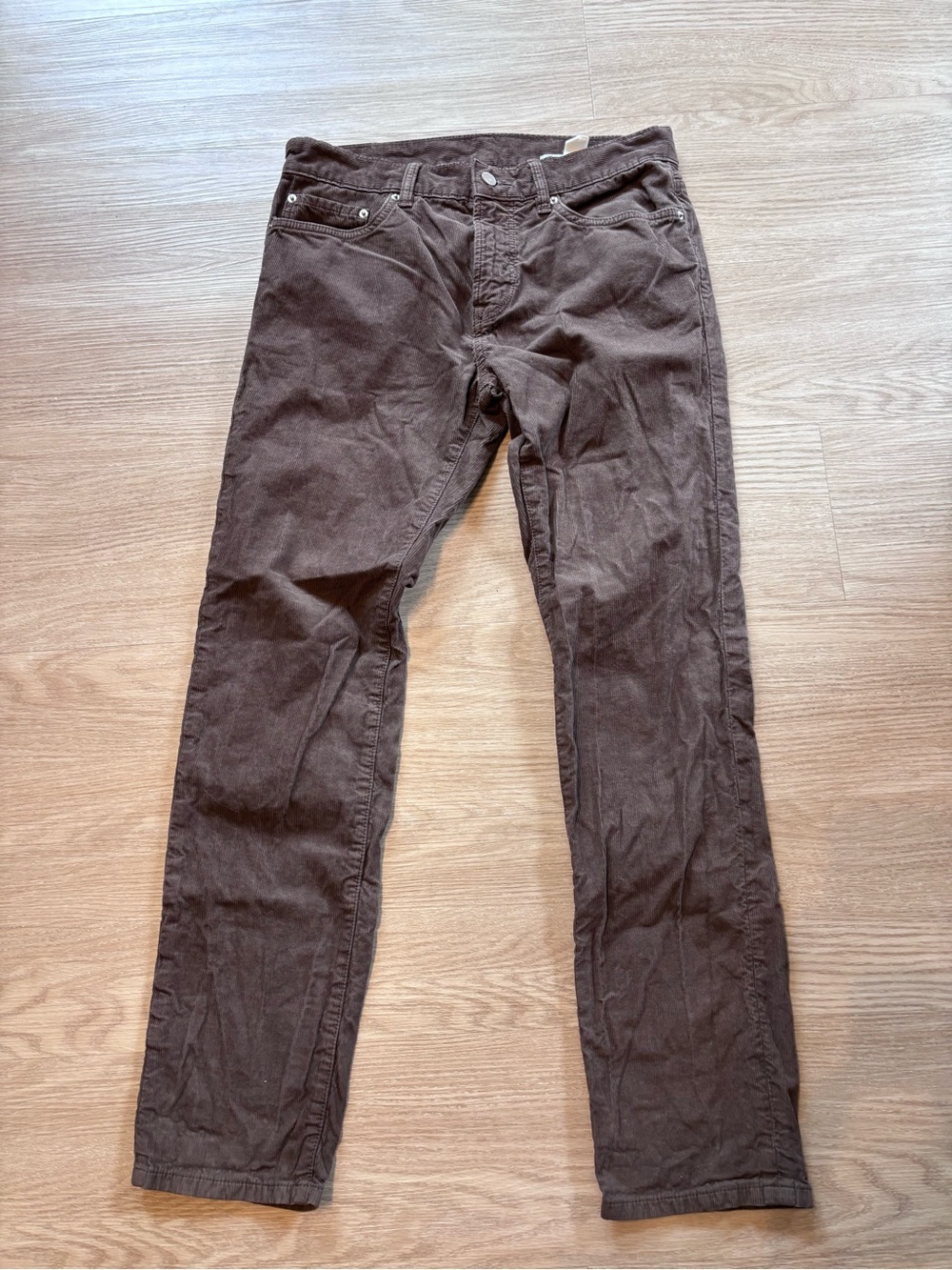 Outerknown Men’s 30x30 (Fits 32x29) Brown Corduroy Pants Straight Fit Casual